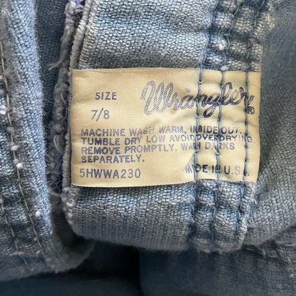 Vintage Women's Wrangler Corduroy Bellbottom Pants, 23 x 31, Light Blue Flare - Picture 10 of 11